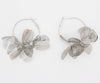 Island Bloom Hoops : Silver