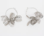 Island Bloom Hoops : Silver
