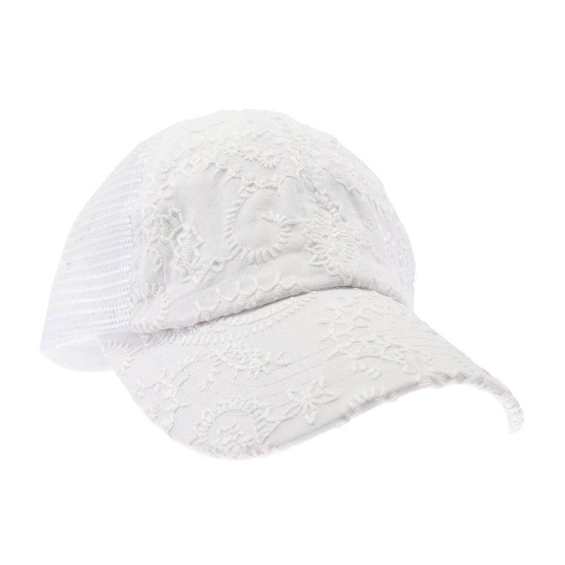 Embroidery Criss Cross High Pony Cap
