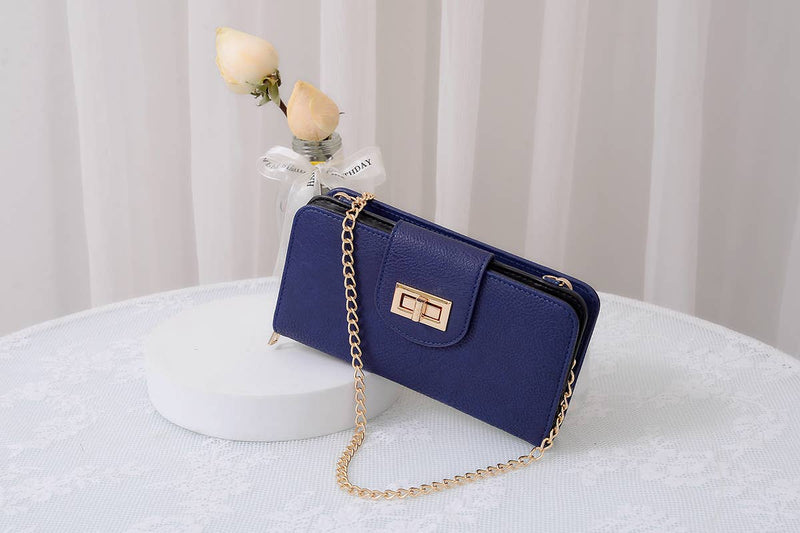 Turn Lock Crossbody Wallet
