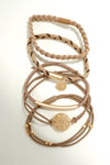 BOHO KNOT BRACELET HAIR TIES |  Black