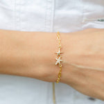 Double Starfish Pulley Bracelet