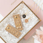 Heart Velvet Stud Gift Set: Silver
