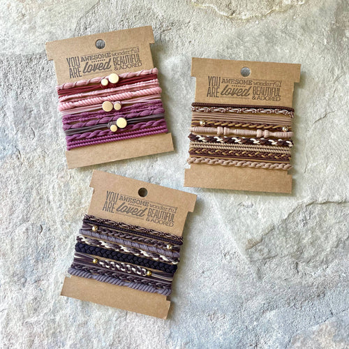 Boho Hair Ties | Black
