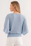 Ribbed Wrap Top