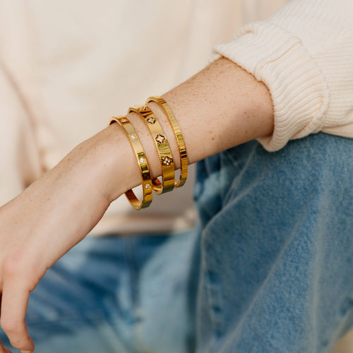 Elsie Stackable Bracelet: Yellow Gold