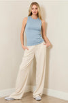 Textured Round Neck Tank