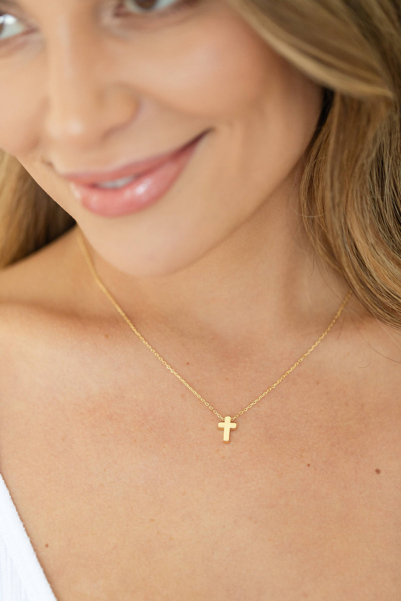 Simple Cross Necklace