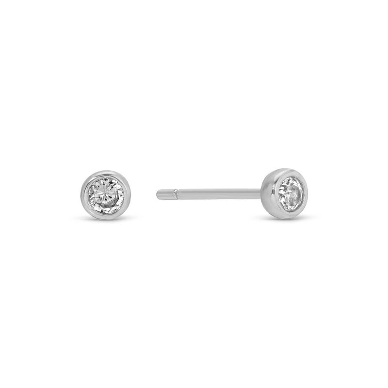 Heart Velvet Stud Gift Set: Silver