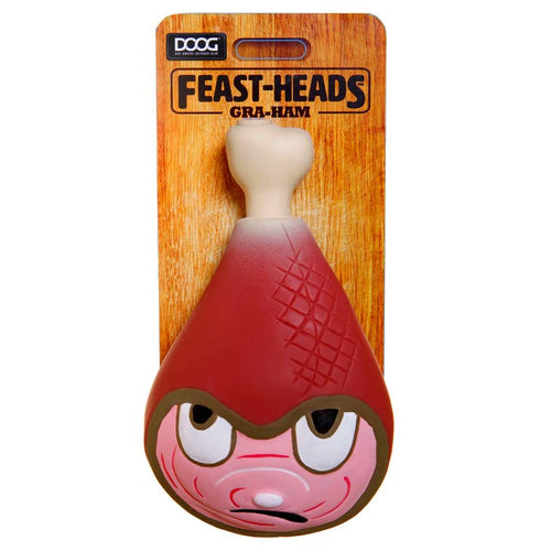 FeastHead Dog Squeaker Toy  -Turkey