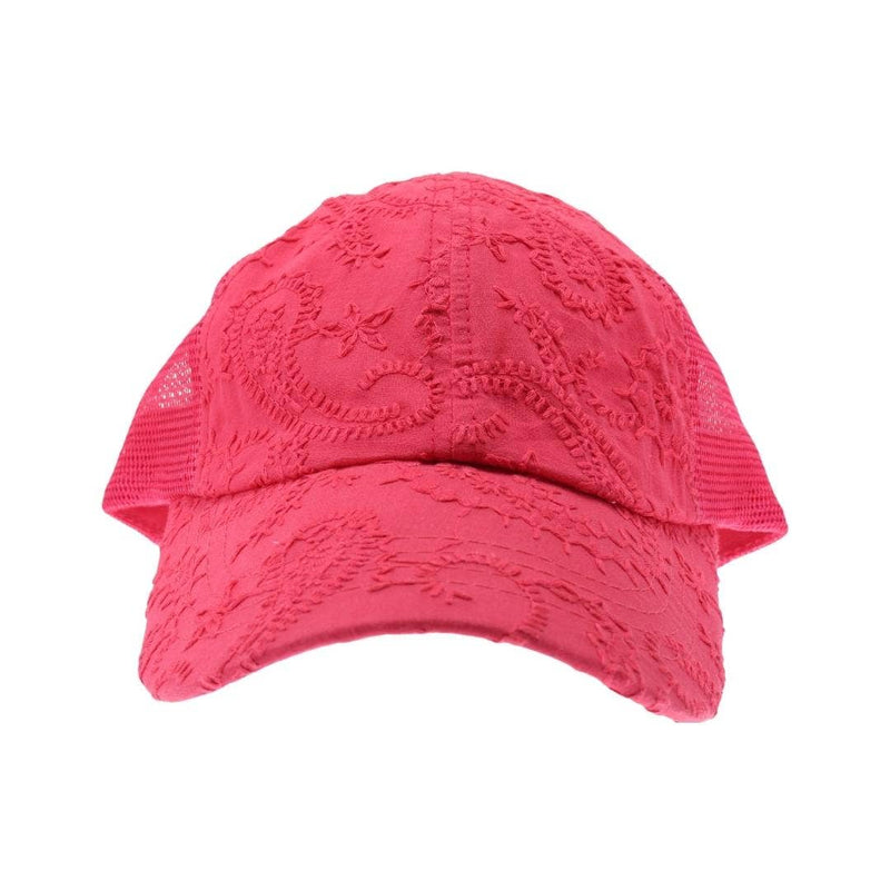 Embroidery Criss Cross High Pony Cap