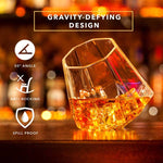 Diamond Whiskey Glasses -Set of 2