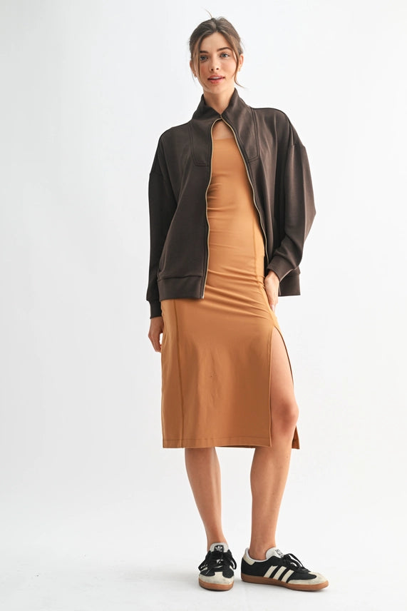 Laguna Zip-Up Jacket -Espresso