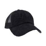 Embroidery Criss Cross High Pony Cap