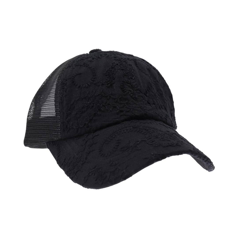 Embroidery Criss Cross High Pony Cap