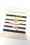 BOHO KNOT BRACELET HAIR TIES |  Black