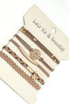 BOHO KNOT BRACELET HAIR TIES |  Black