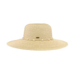 Pearl Banded Wide Brim Sunhat