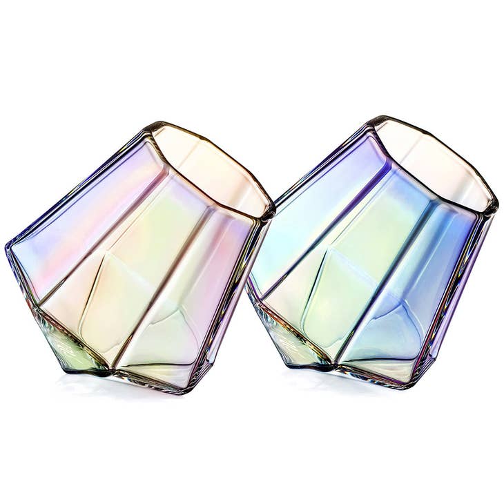 Diamond Whiskey Glasses -Aura