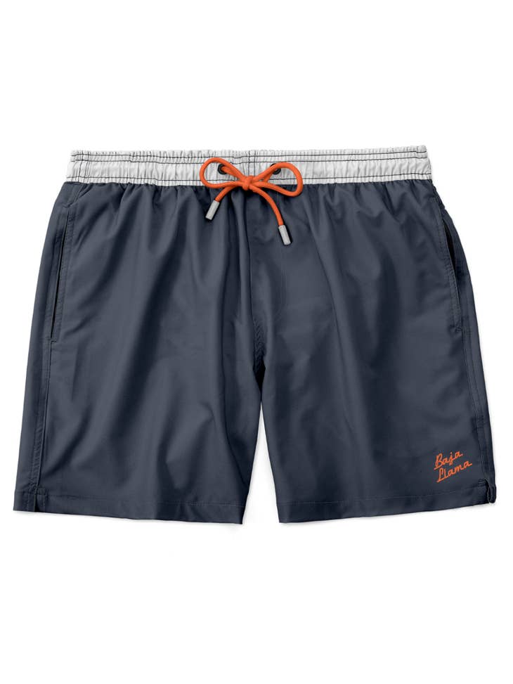 Solid Midnight Burst Mens Stretch Swim