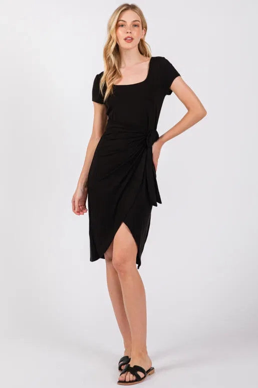 Square Neck Midi Dress