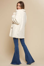 OVERSIZED TEDDY JACKET WITH POCKETS