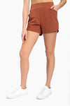 Shorts with Curved Hemline