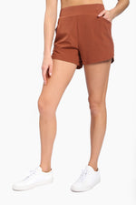 Shorts with Curved Hemline