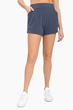 Shorts with Curved Hemline