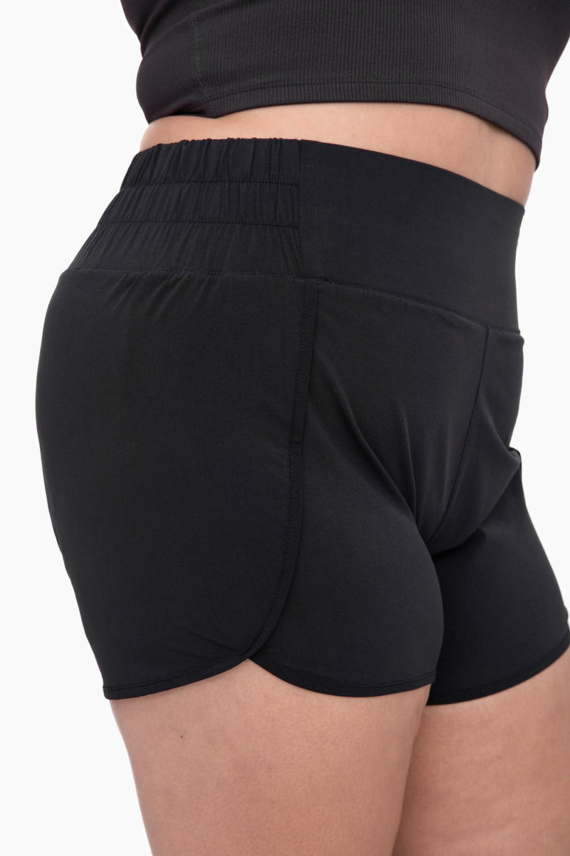 CURVY Highwaist Athleisure Split Shorts