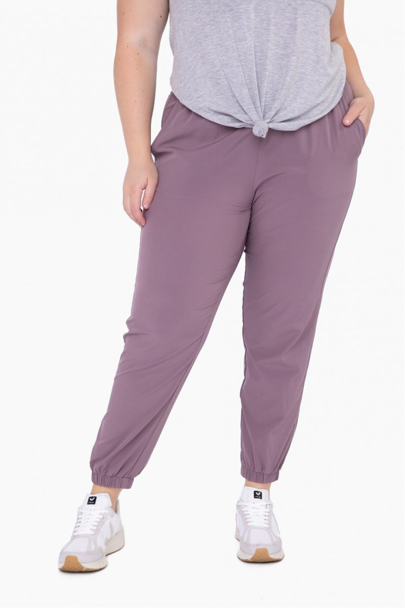 Curvy Cuffed Essential High Waist Jogger