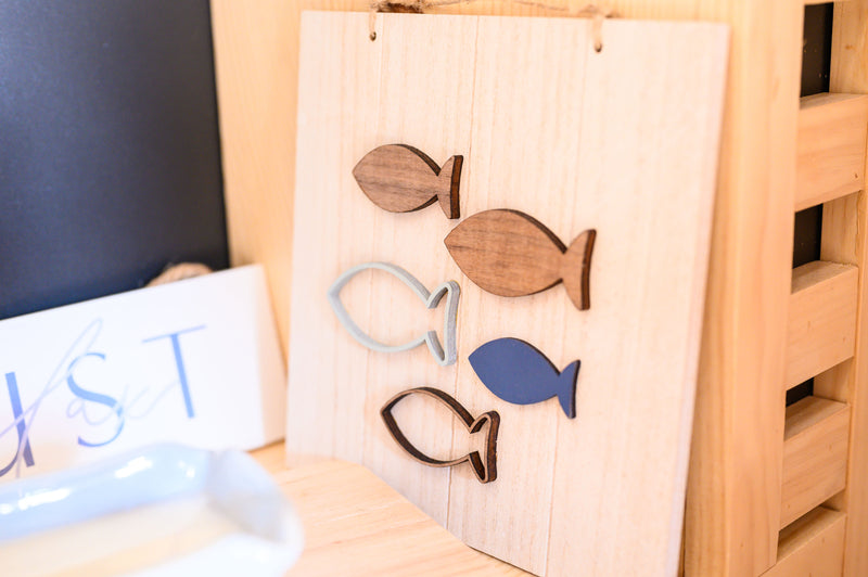 Handmade Fish Wall Sign
