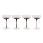 Hotel Collection Smoke Stem Coupe Glasses