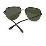 Clenega Matte Black Pink Lens Sunglasses