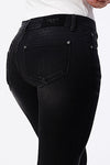 The "Basic B" Mid-Rise Black Denim Jean