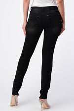 The "Basic B" Mid-Rise Black Denim Jean