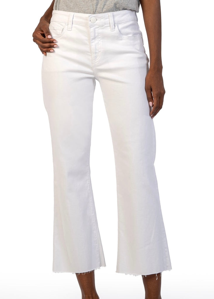KUT Kelsey Ankle Flare OPTIC WHITE