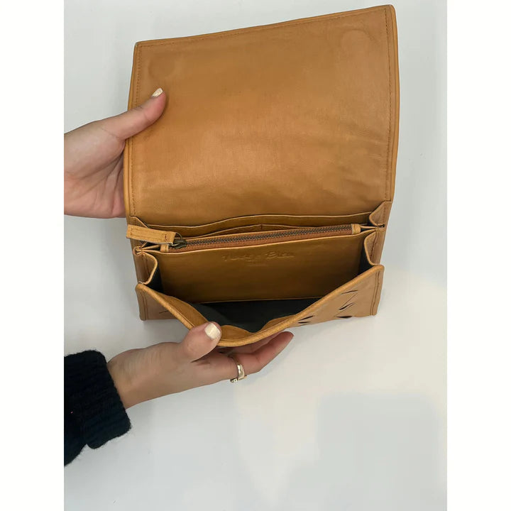 Nuage Bleau Italian Leather Halla Wallet/Crossbody