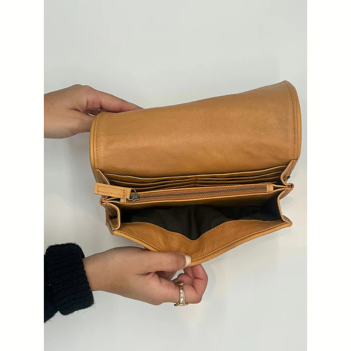 Nuage Bleau Italian Leather Halla Wallet/Crossbody