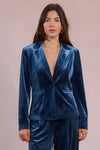 Blue Knitted Blazer