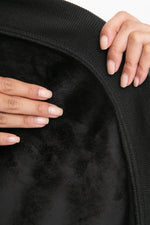 Fur Lined Open Front Cardigan