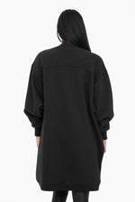 Fur Lined Open Front Cardigan