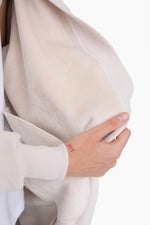 Fur Lined Open Front Cardigan