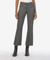 KUT Kelsey Coated Grey High Rise Fab Ab Ankle Flare