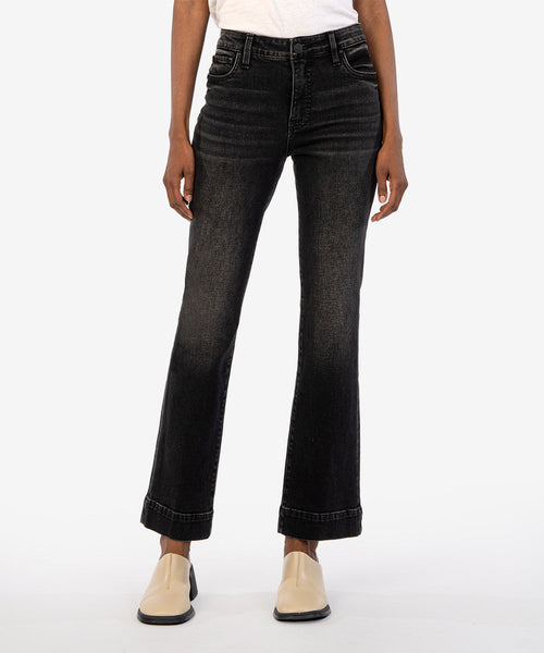 KUT Kelsey Black Wash High Rise Denim