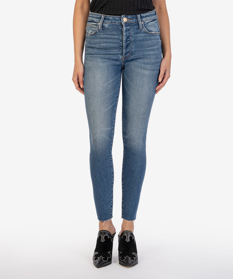 KUT Charlize High Rise Fab Ab Cigarette Leg  -Jubilant