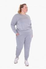 Curvy Elevated Contrast Seam Joggers