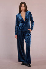 Blue Knitted Blazer