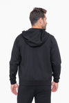 Mens Sleek Knit Zip Up Performance Hoodie