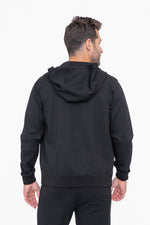 Mens Sleek Knit Zip Up Performance Hoodie